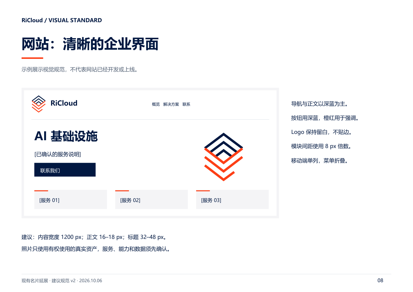 RiCloud brand standards 8
